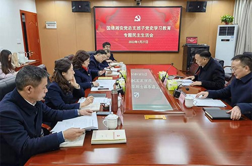 國(guó)錦湘安公司黨總支召開(kāi)黨史學(xué)習(xí)教育專(zhuān)題民主生活會(huì)
